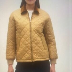 GAP Factory Women's Gold Quilted Puffer Jacket
